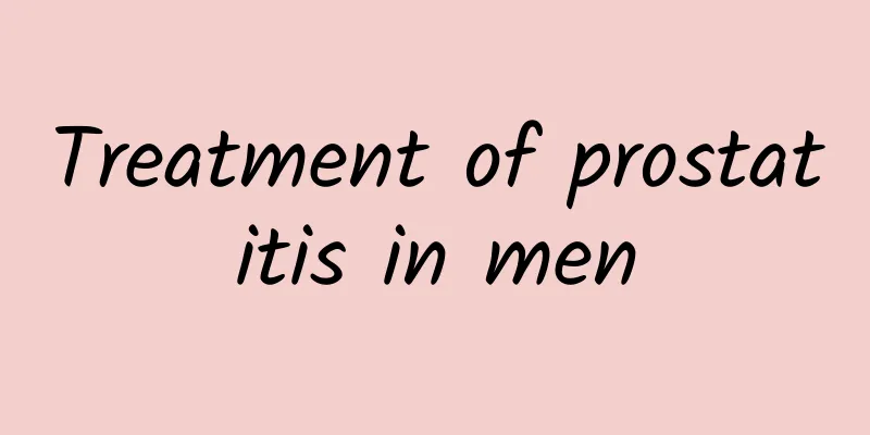Treatment of prostatitis in men