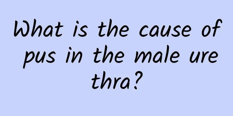 What is the cause of pus in the male urethra?