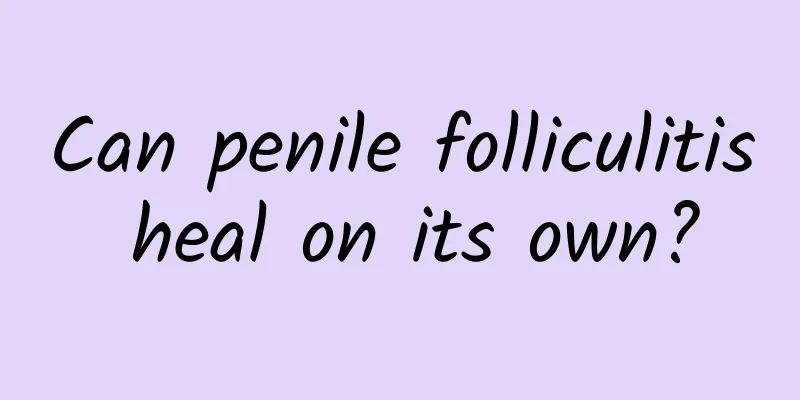 Can penile folliculitis heal on its own?