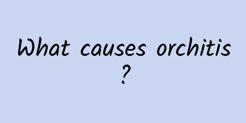 What causes orchitis?