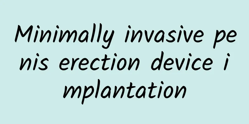 Minimally invasive penis erection device implantation