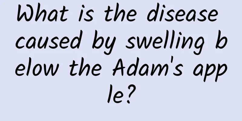 What is the disease caused by swelling below the Adam's apple?