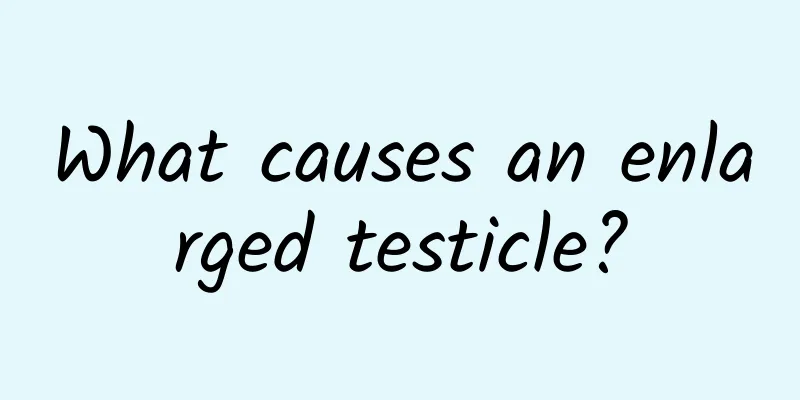 What causes an enlarged testicle?