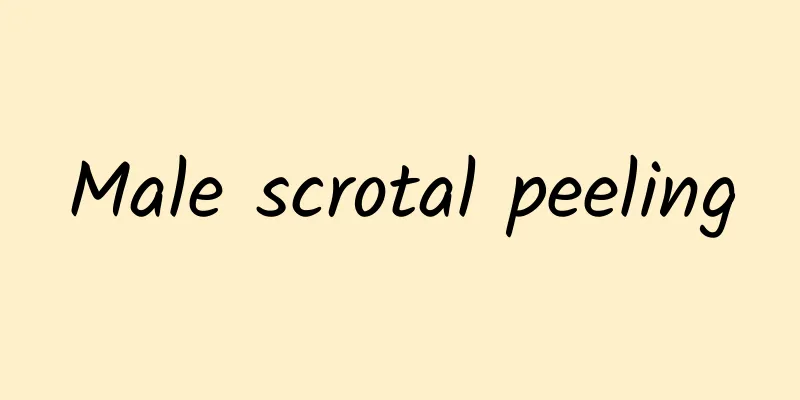Male scrotal peeling