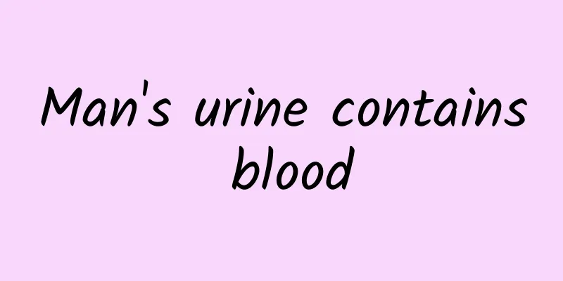 Man's urine contains blood