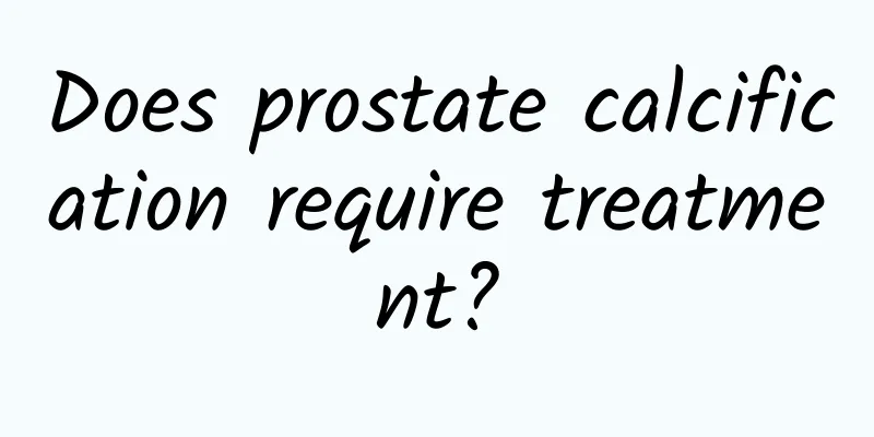Does prostate calcification require treatment?