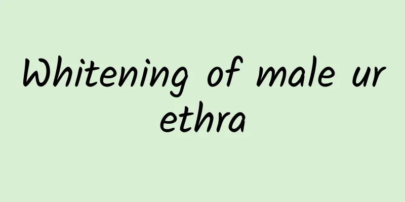 Whitening of male urethra