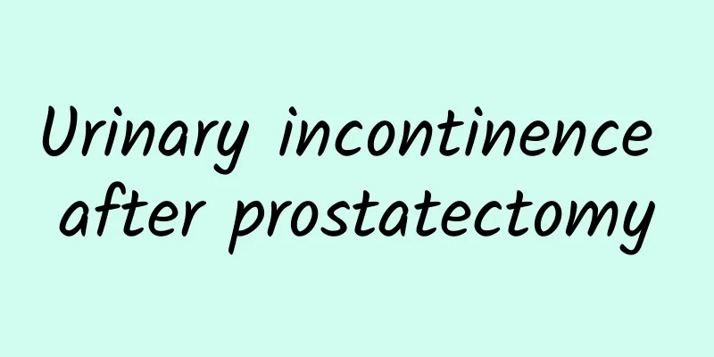 Urinary incontinence after prostatectomy