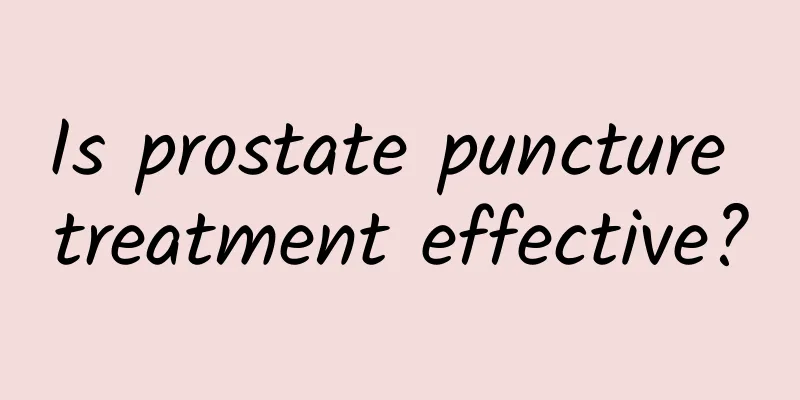 Is prostate puncture treatment effective?