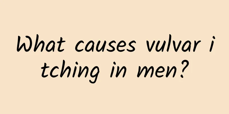 What causes vulvar itching in men?