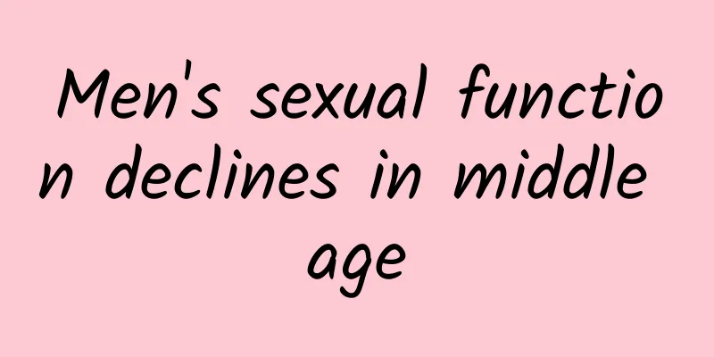 Men's sexual function declines in middle age