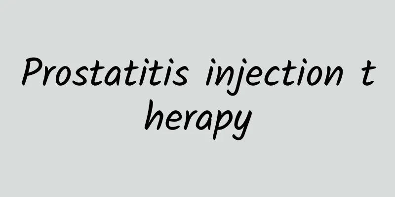 Prostatitis injection therapy