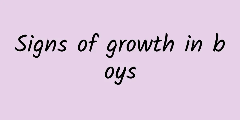 Signs of growth in boys