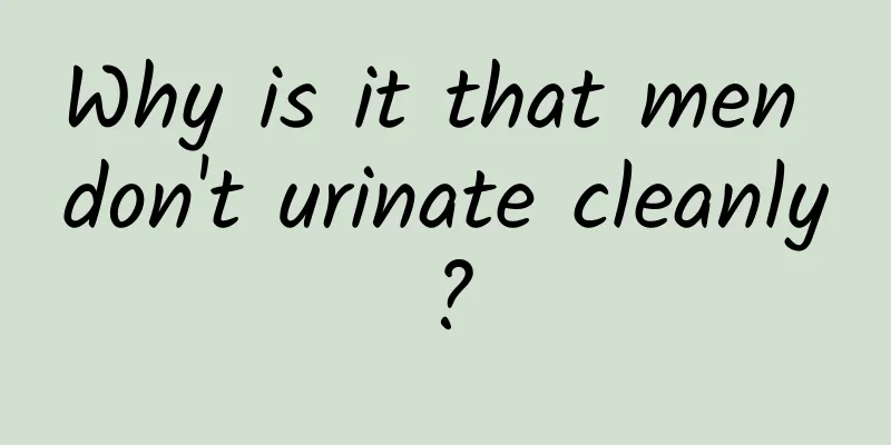 Why is it that men don't urinate cleanly?