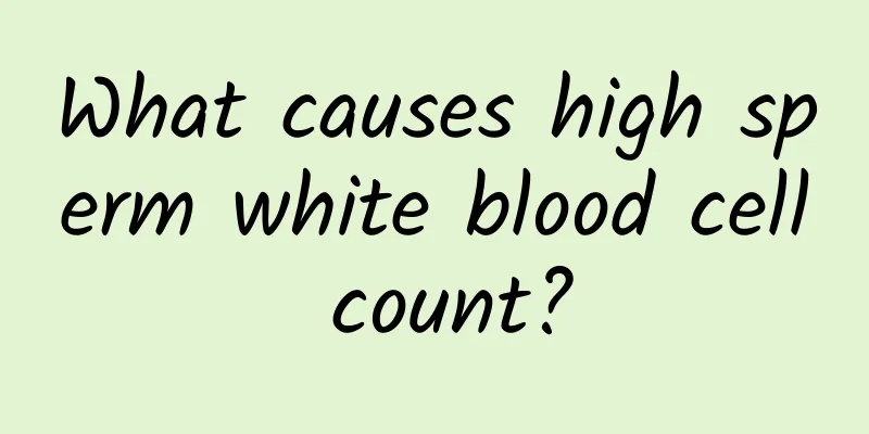 What causes high sperm white blood cell count?