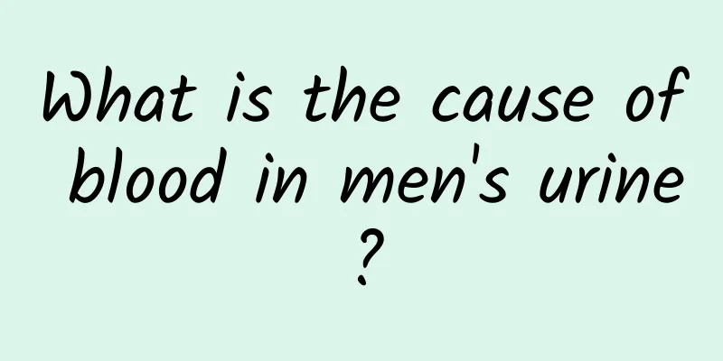 What is the cause of blood in men's urine?