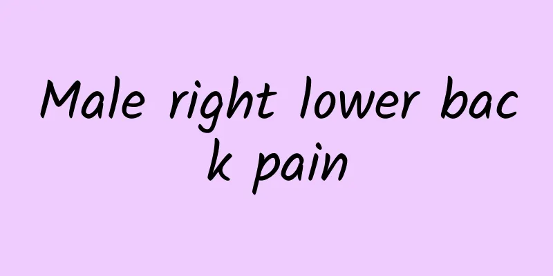 Male right lower back pain