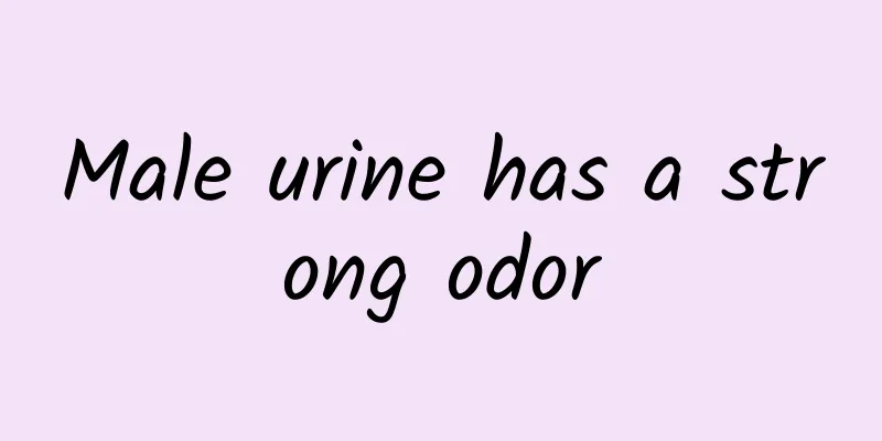Male urine has a strong odor