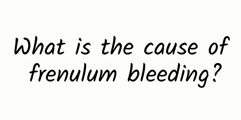 What is the cause of frenulum bleeding?