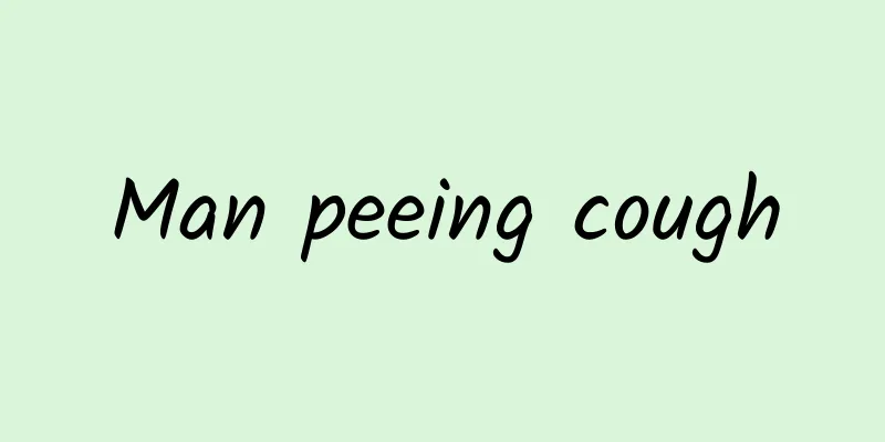 Man peeing cough