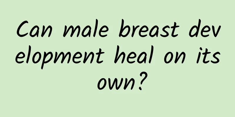 Can male breast development heal on its own?