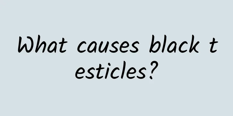 What causes black testicles?