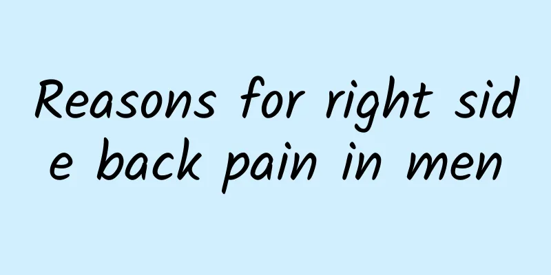 Reasons for right side back pain in men