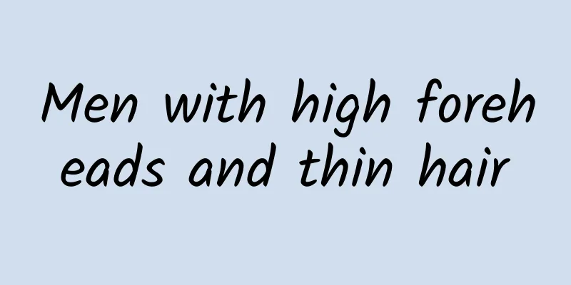 Men with high foreheads and thin hair