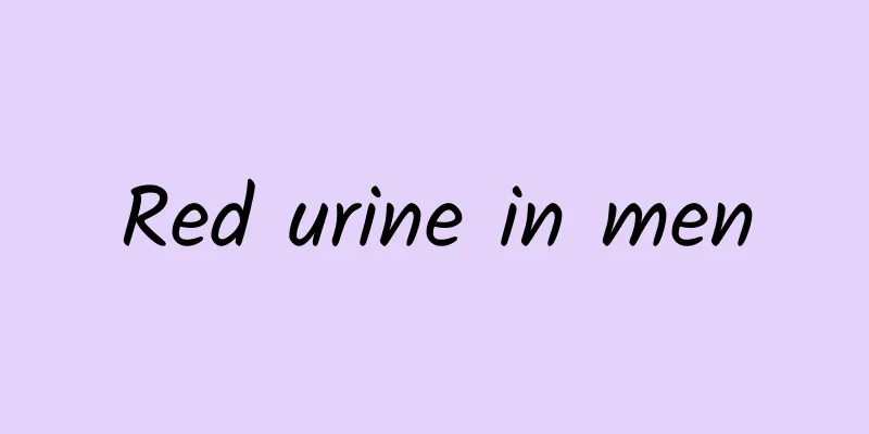 Red urine in men
