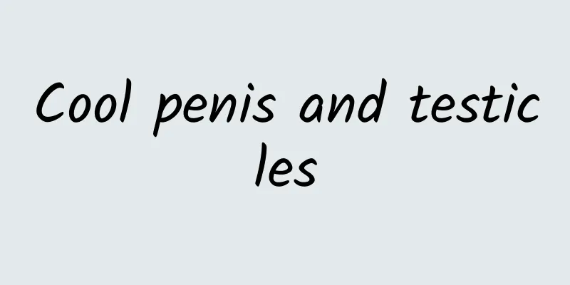 Cool penis and testicles