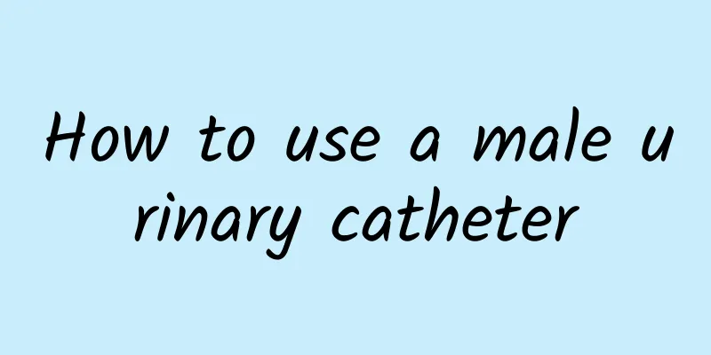 How to use a male urinary catheter