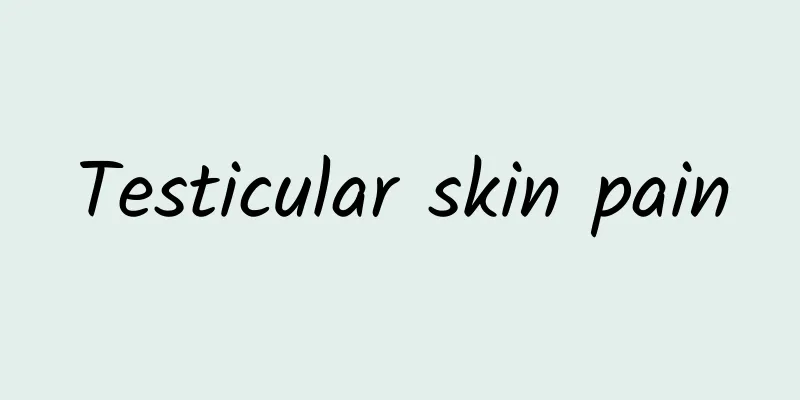 Testicular skin pain
