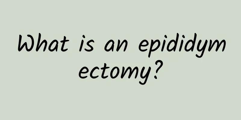 What is an epididymectomy?