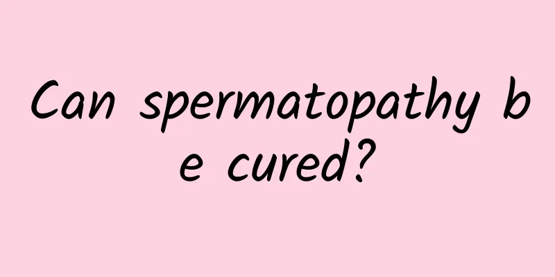 Can spermatopathy be cured?