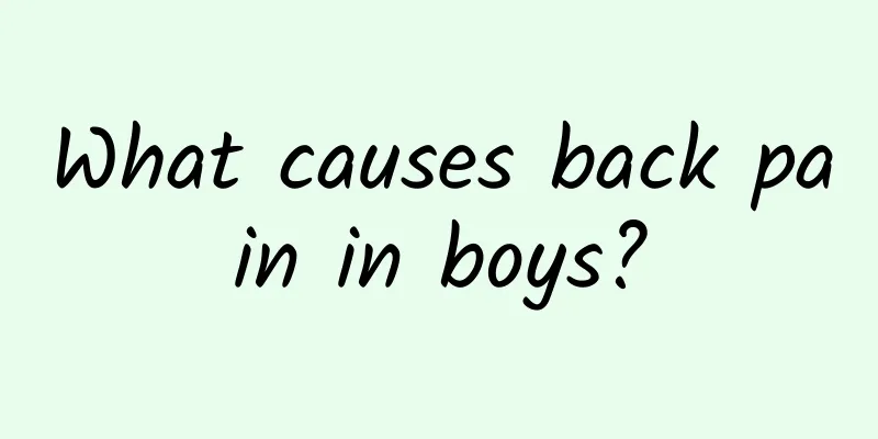 What causes back pain in boys?