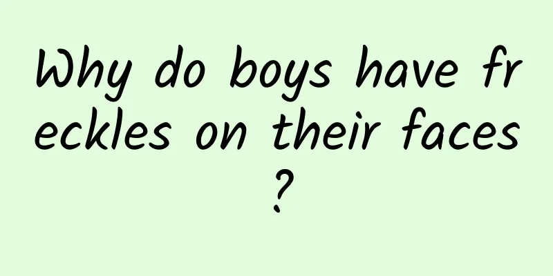 Why do boys have freckles on their faces?