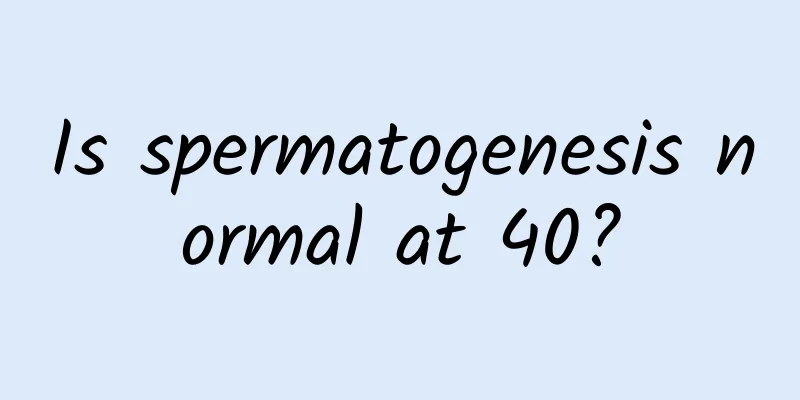 Is spermatogenesis normal at 40?