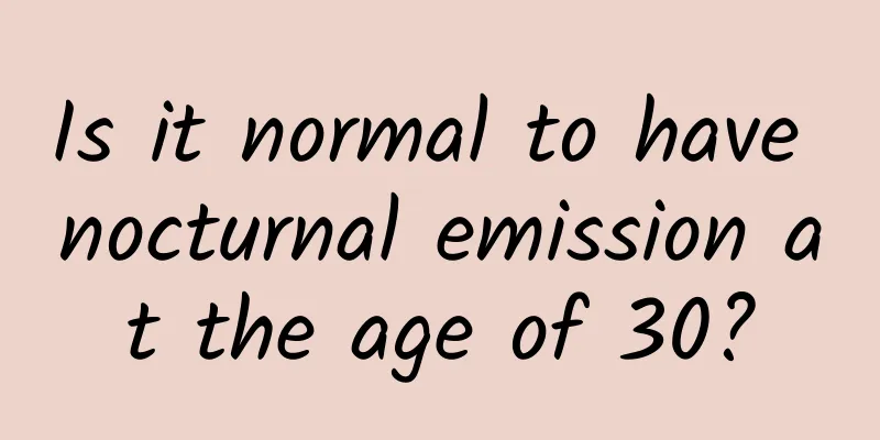 Is it normal to have nocturnal emission at the age of 30?