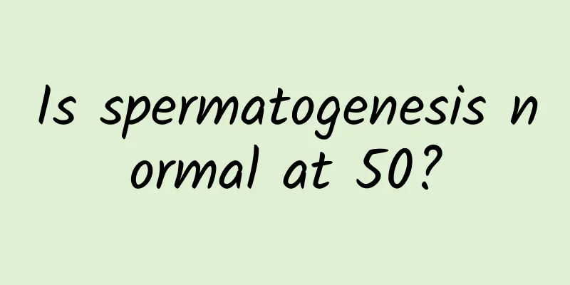 Is spermatogenesis normal at 50?