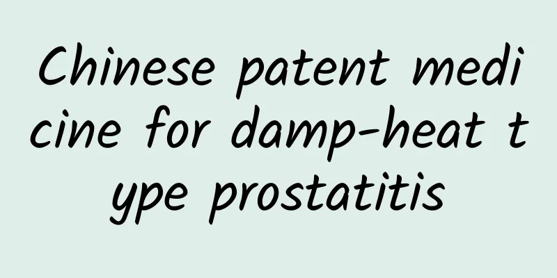 Chinese patent medicine for damp-heat type prostatitis