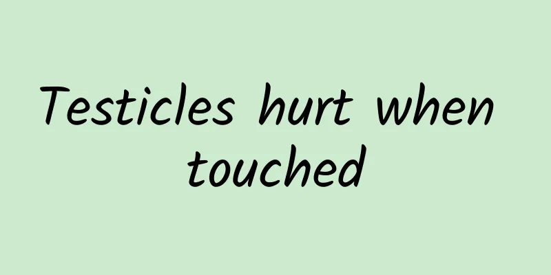 Testicles hurt when touched