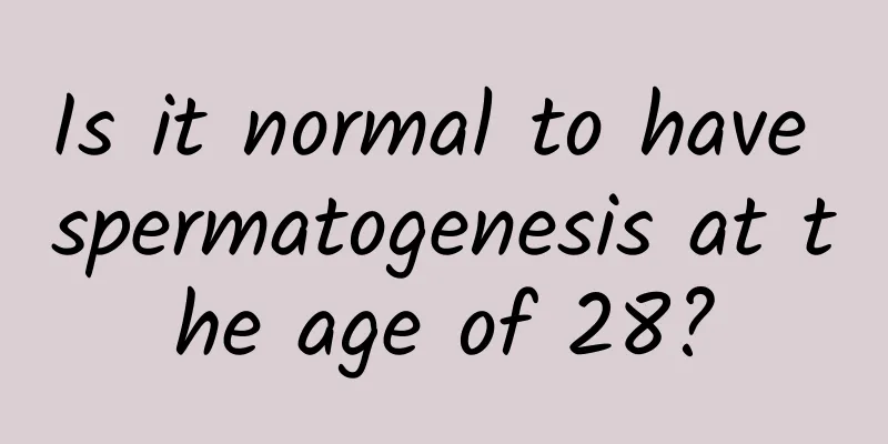 Is it normal to have spermatogenesis at the age of 28?