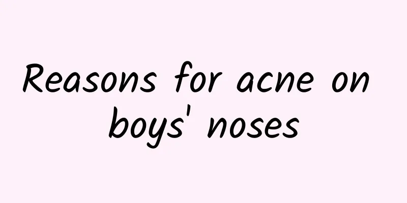Reasons for acne on boys' noses