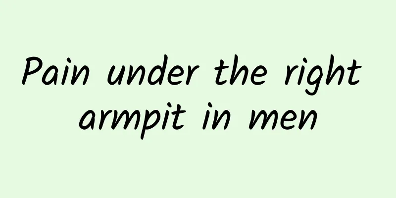 Pain under the right armpit in men