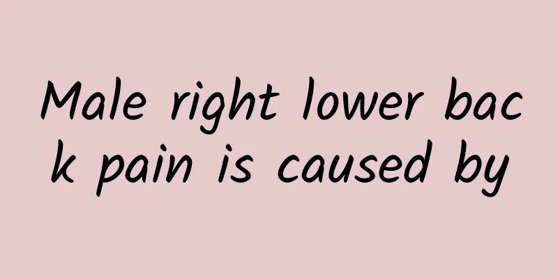 Male right lower back pain is caused by
