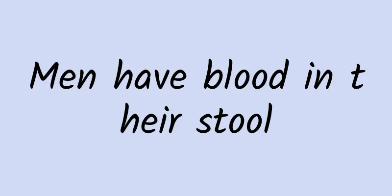 Men have blood in their stool