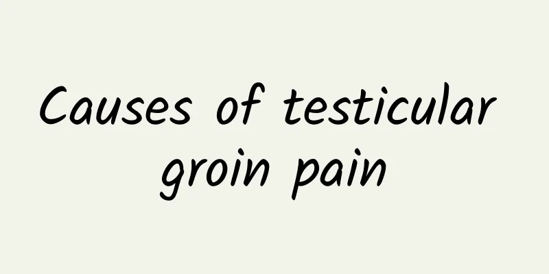 Causes of testicular groin pain