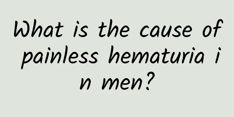 What is the cause of painless hematuria in men?