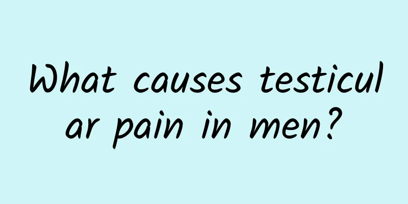 What causes testicular pain in men?