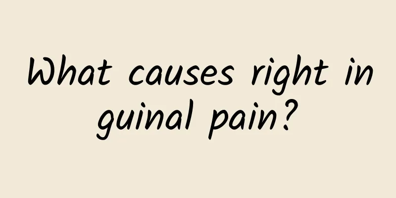 What causes right inguinal pain?